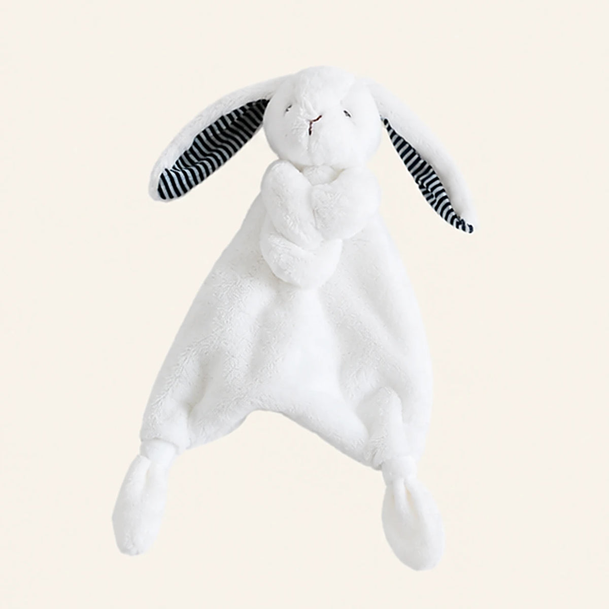 coffret doudou lapin blanc couverture bebe vue de face