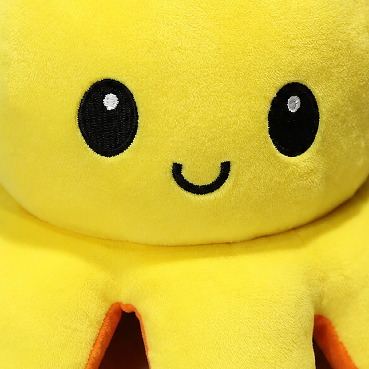 peluche poulpe reversible gros plan texture
