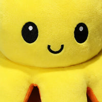 peluche poulpe reversible gros plan texture
