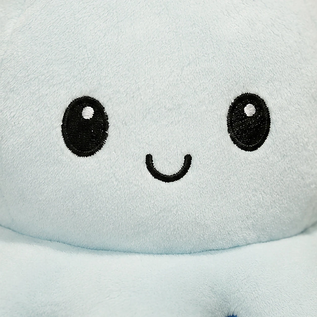 Peluche poulpe reversible detail texture