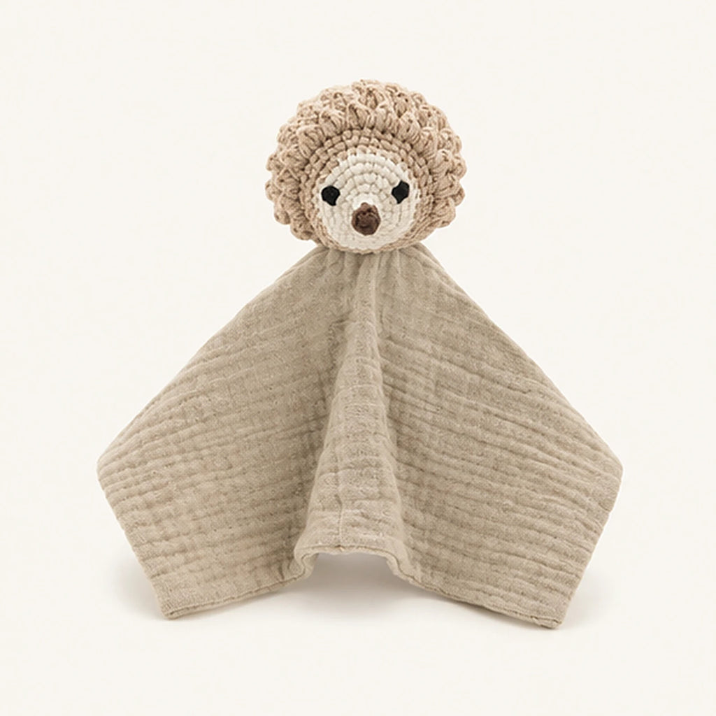Doudou plat bebe tete animal vue de face