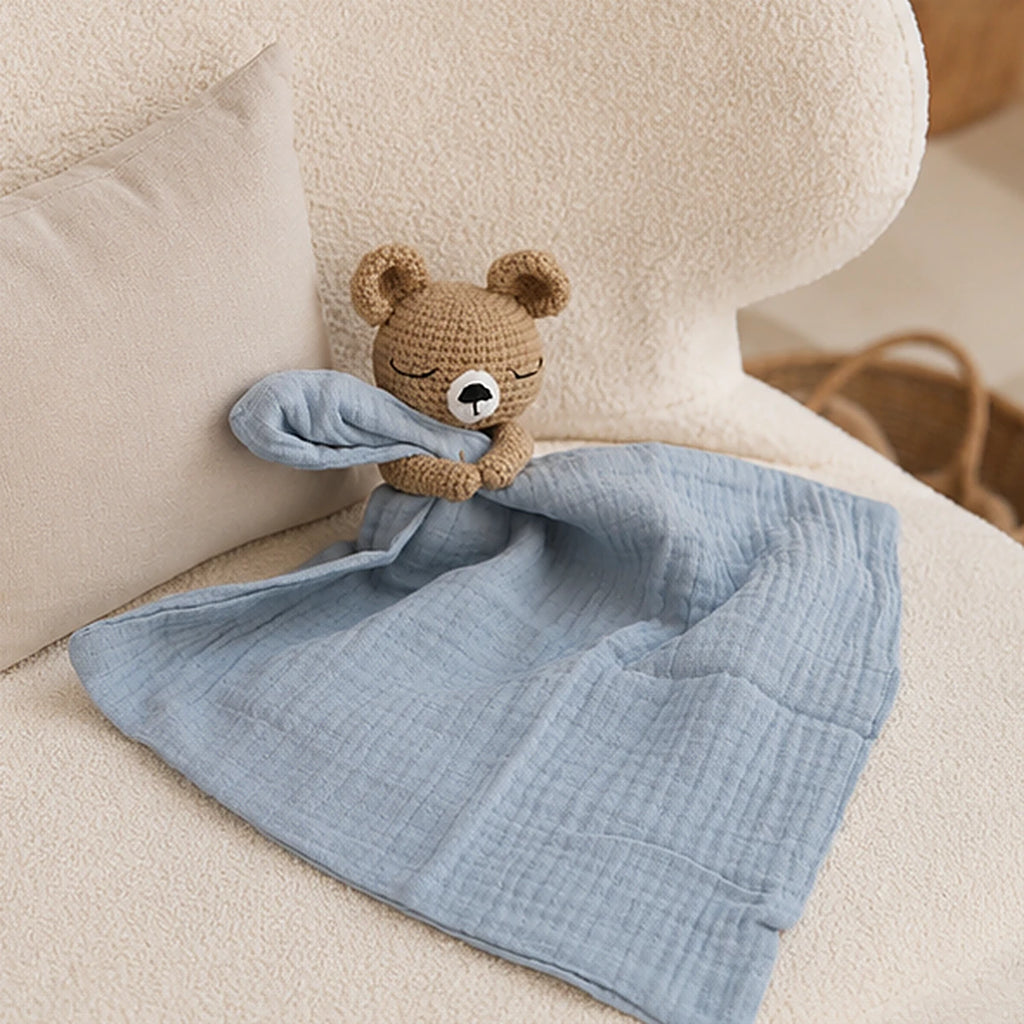 Doudou plat bebe tete animal en situation