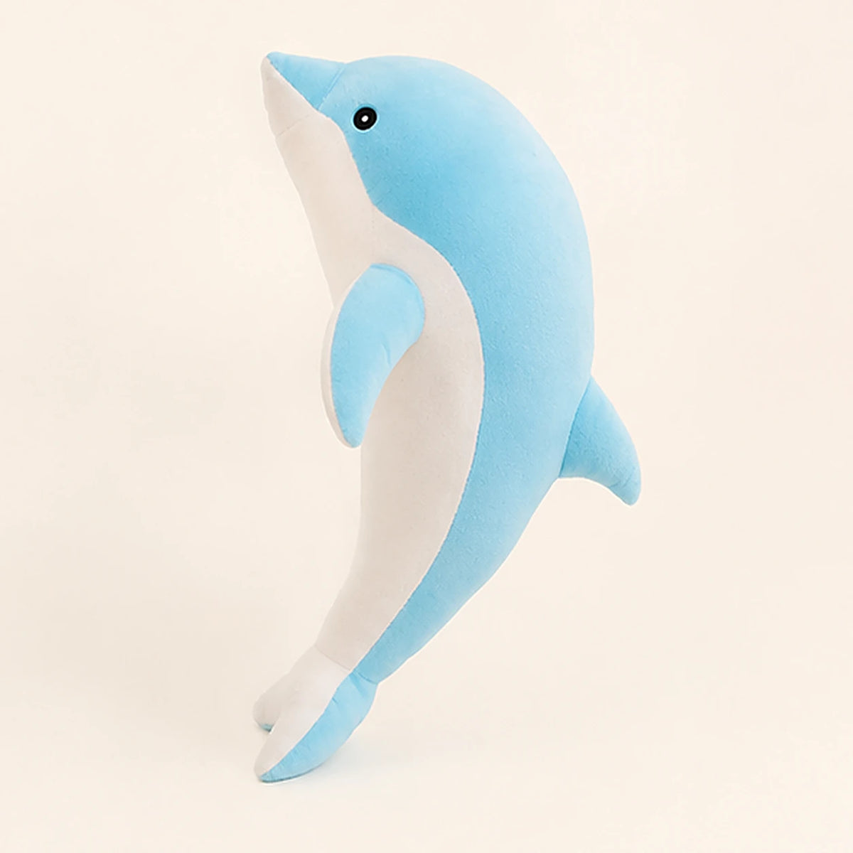 peluche dauphin bleu 30 cm - vue de dos