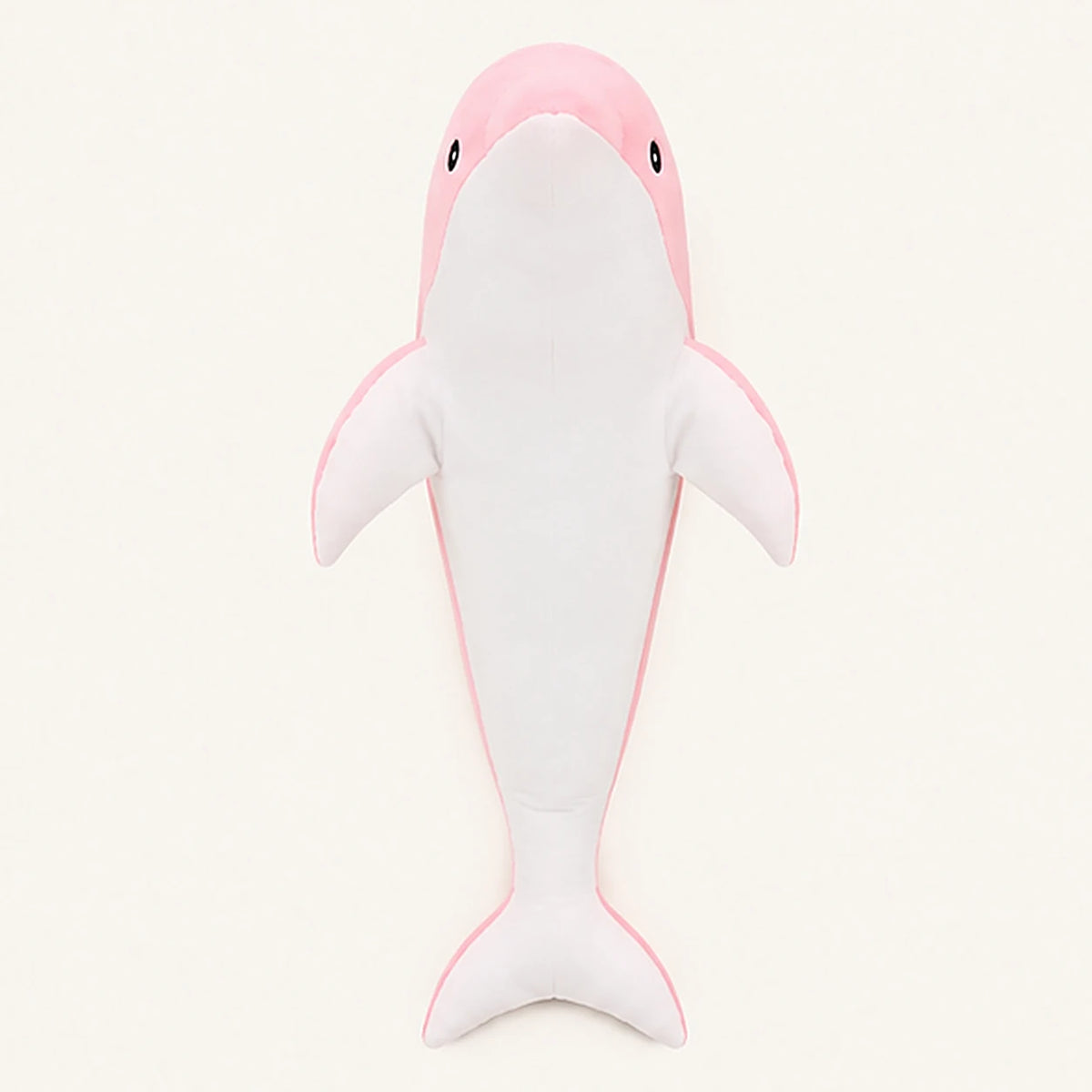 Peluche dauphin rose 30 cm - vue de face