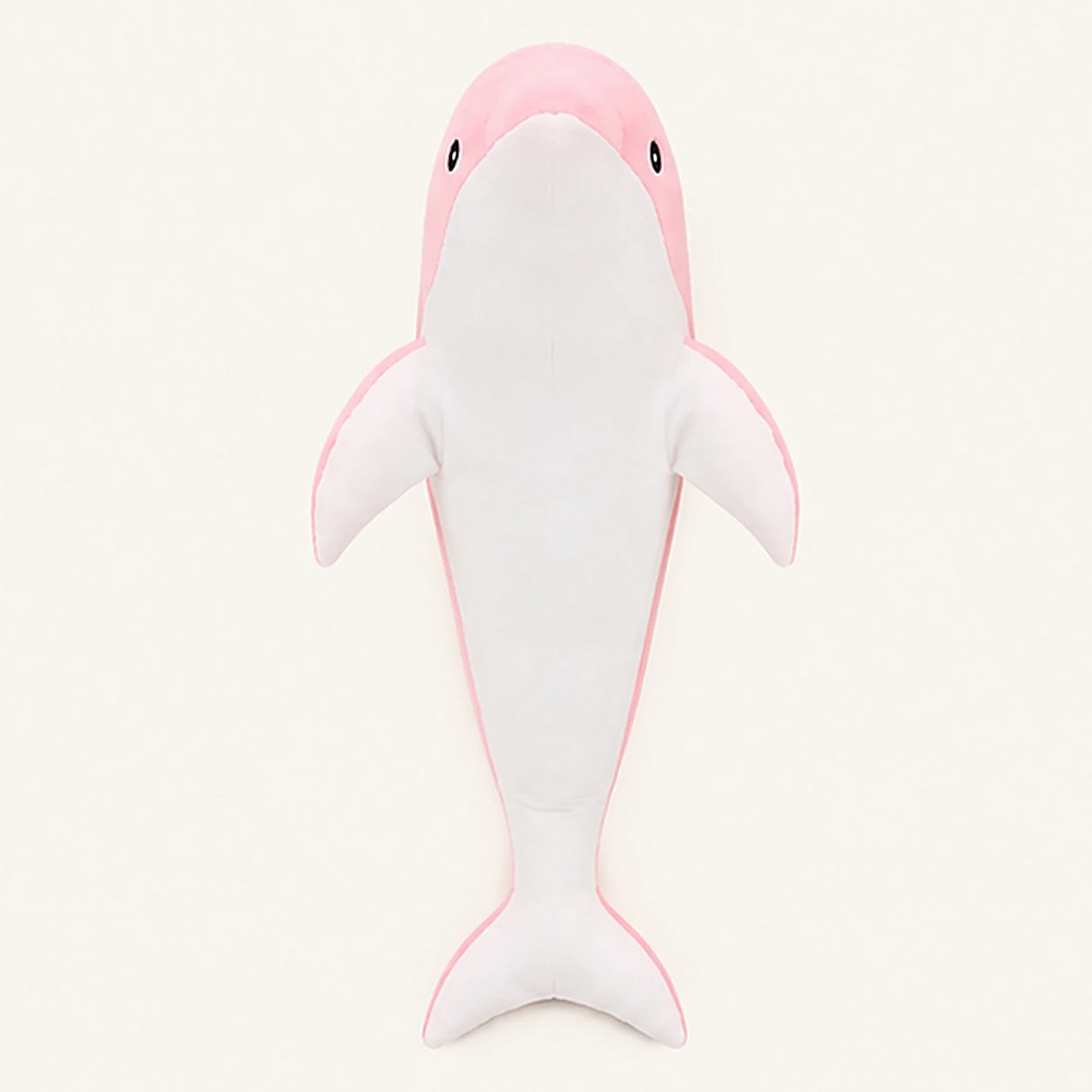 Peluche dauphin rose 30 cm - vue de face