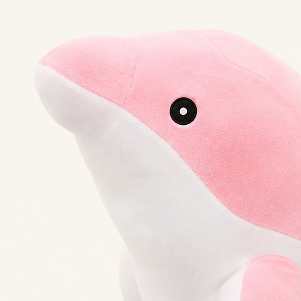 Peluche dauphin rose 30 cm - detail