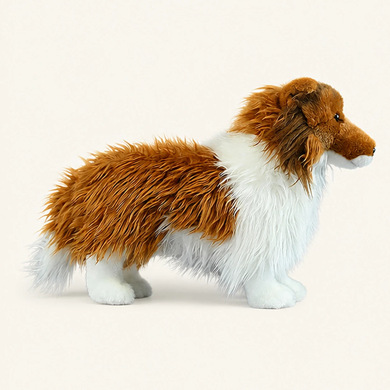 peluche chien berger shetland de dos