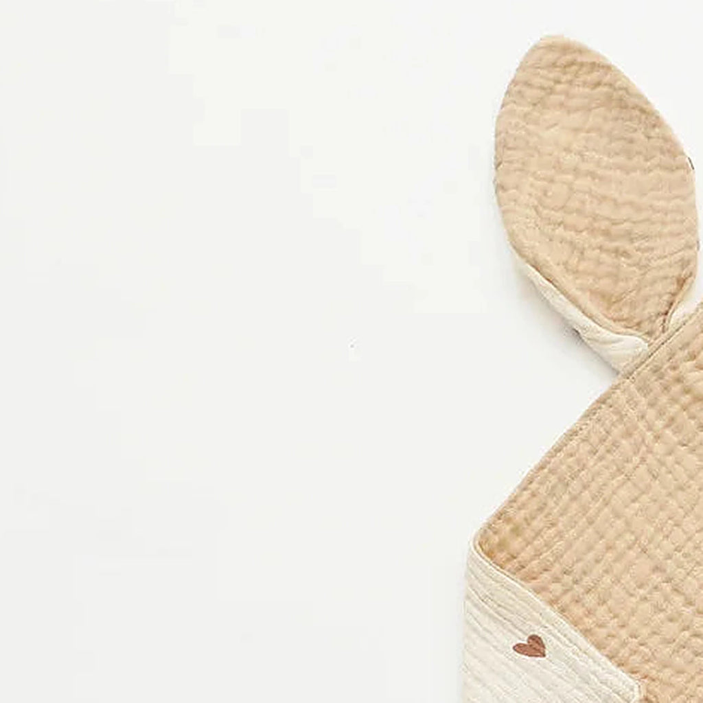 doudou plat lapin mousseline de face