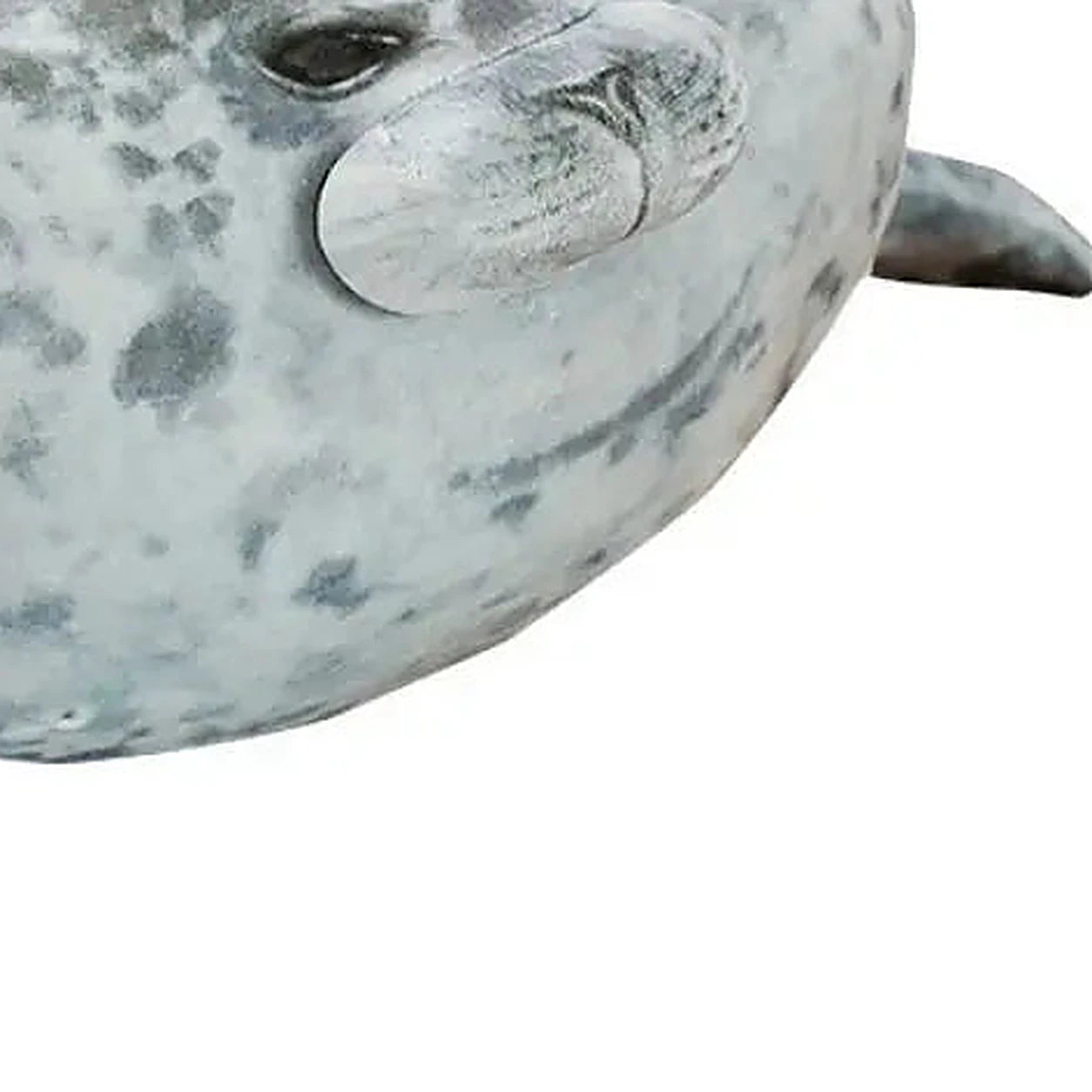 peluche phoque gris realiste 40 cm situation