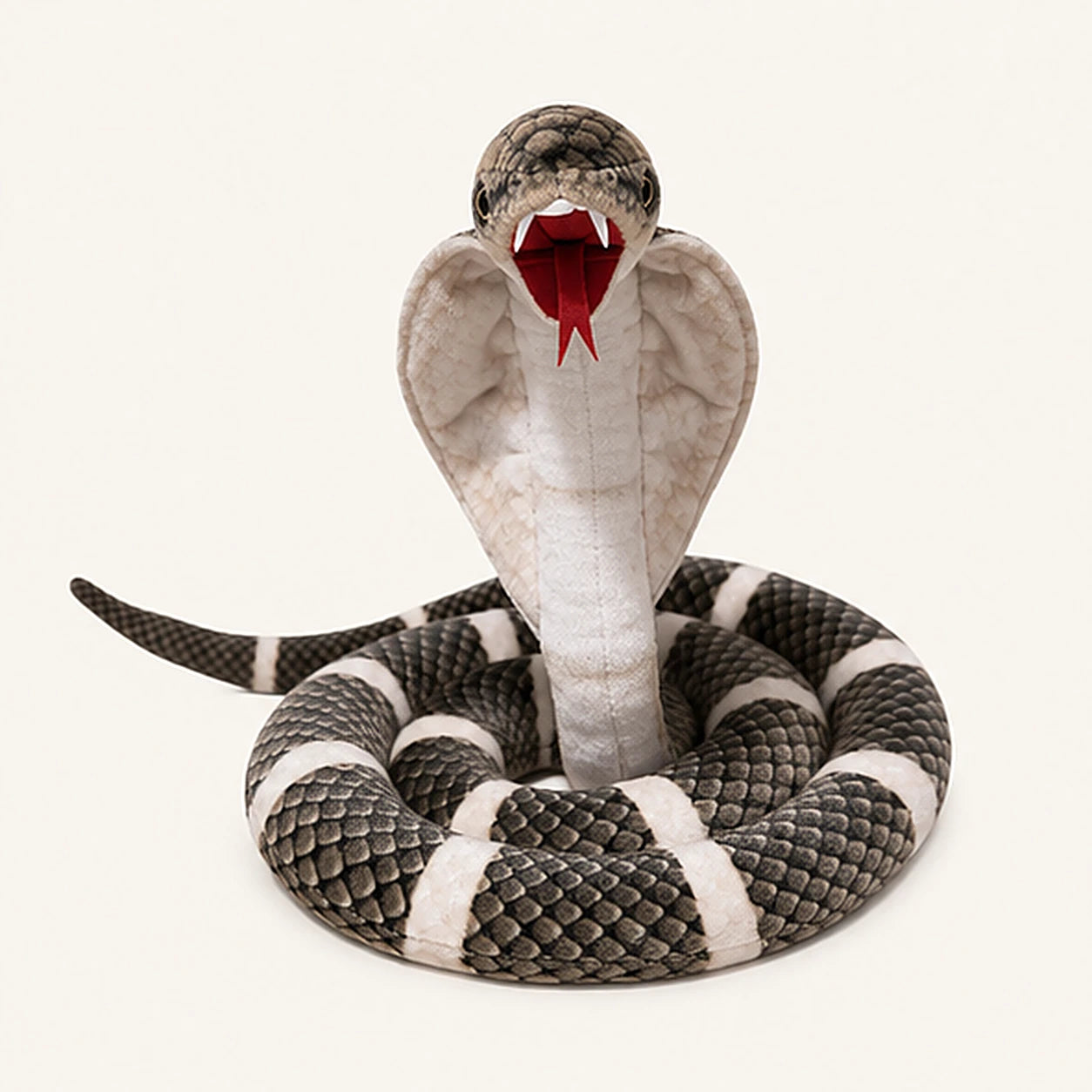 Peluche serpent cobra 115 cm - vue de face