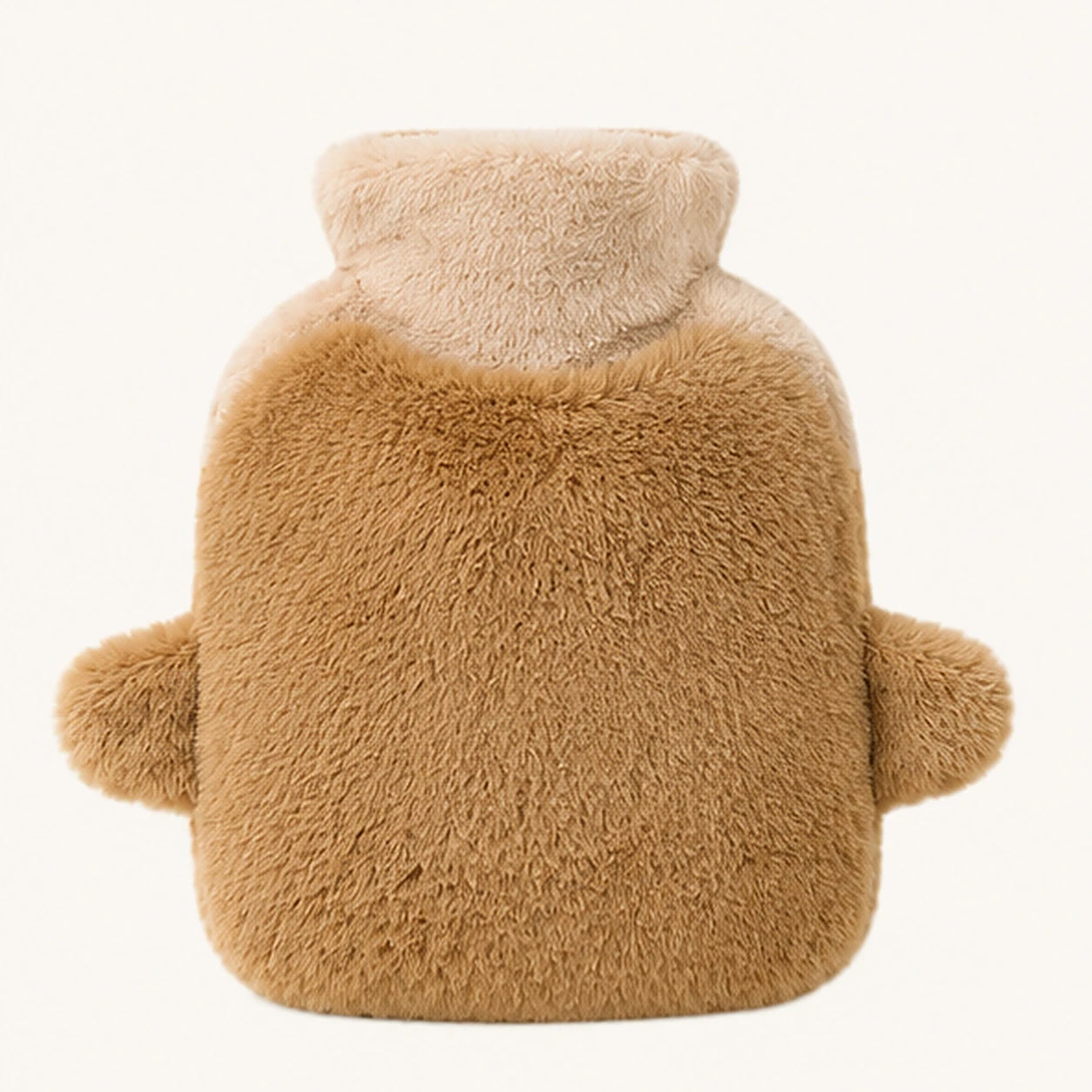 Bouillotte peluche lapin brun 400 ml - vue de dos