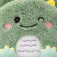Bouillotte peluche lapin verte 400 ml - gros plan texture