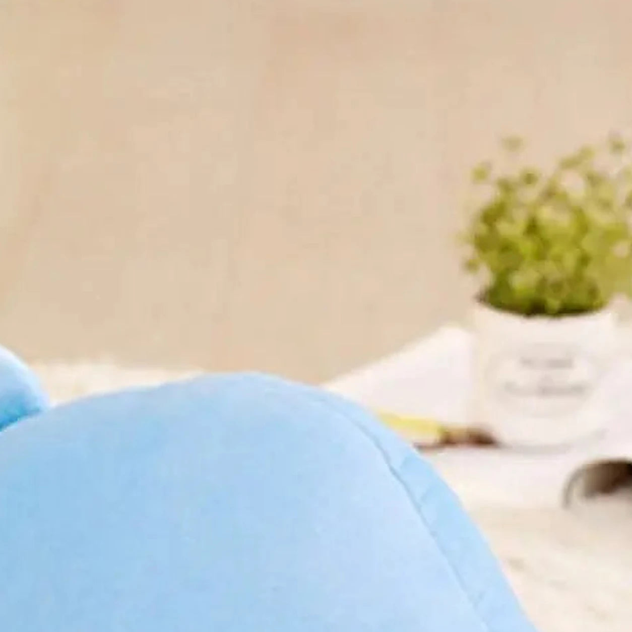 Peluche dauphin bleue 40 cm - vue de dos