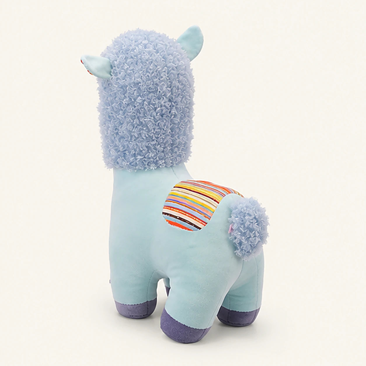 Peluche alpaga bleue de dos