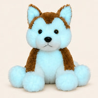 Peluche chiot phosphorescente veilleuse face