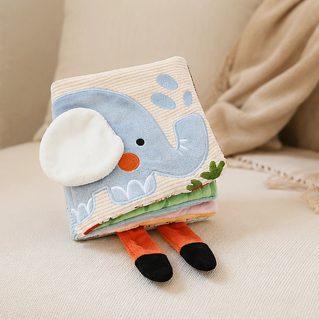 livre d eveil en tissu elephant pour bebe - situation